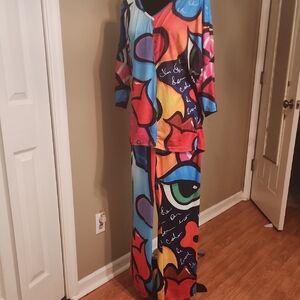 Vibrant Abstract 70 Pant Set